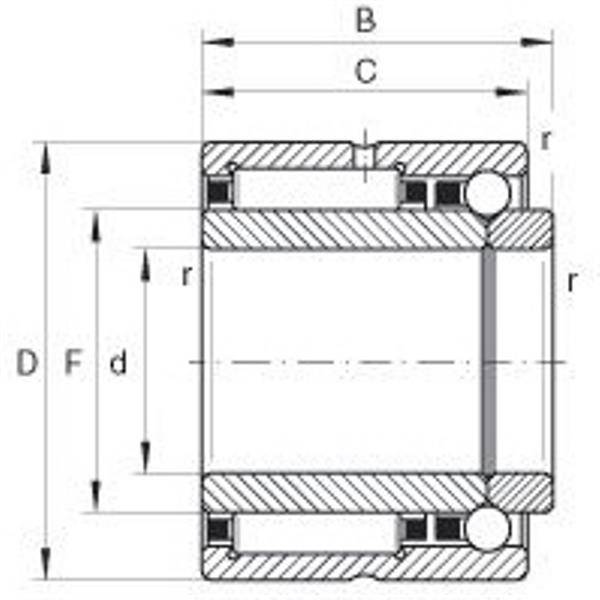 Nadel-Schrägkugellager NKIB5911 ID 55mm AD 80mm Breite38mm INA