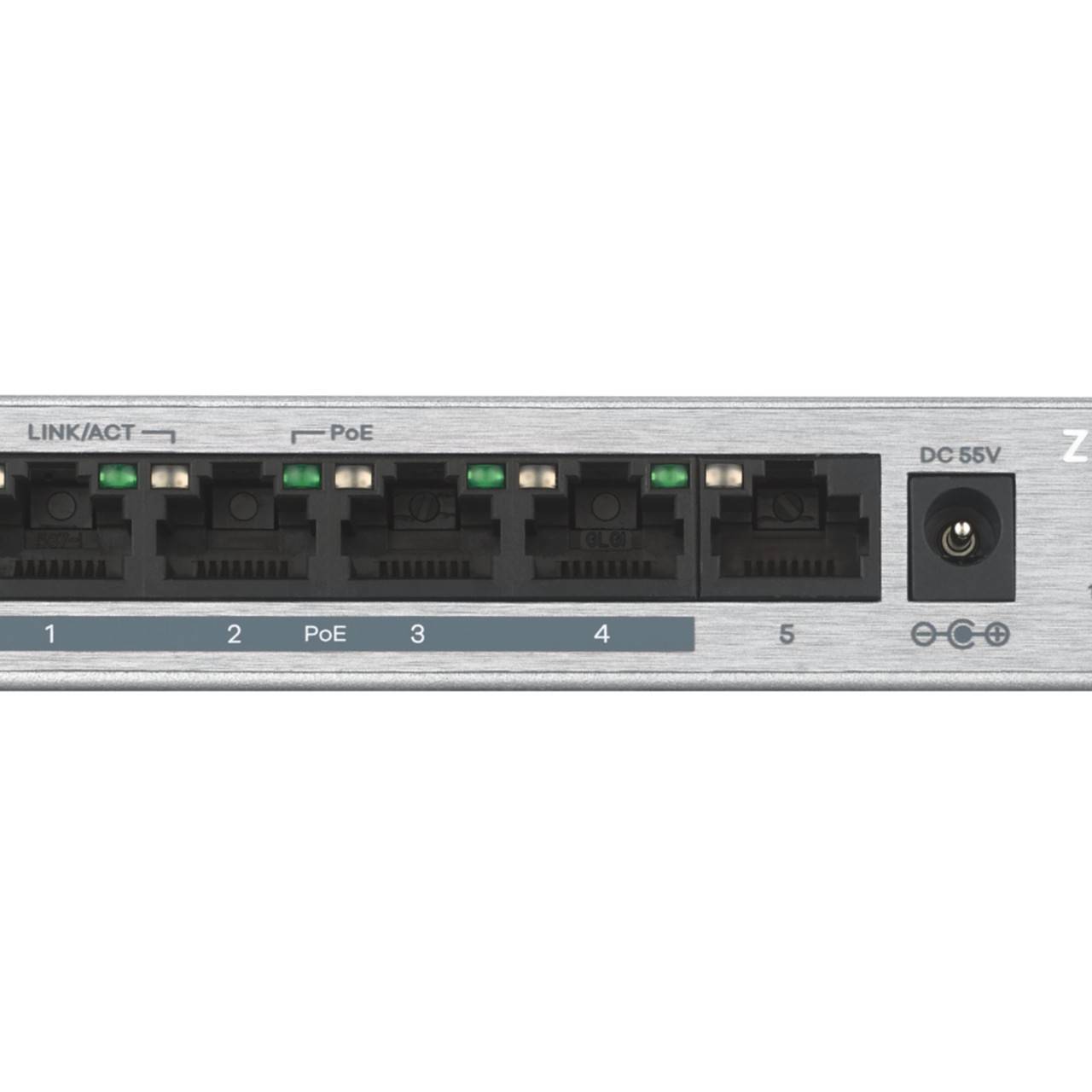 ZyXEL GS1005HP-EU0101F Netzwerk Switch 5 Port 2000 MBit/s PoE-Funktion
