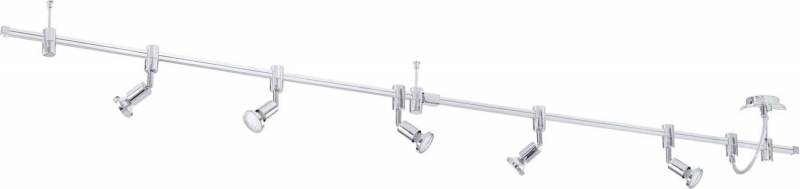 Elegante LED Spotschiene Vilanova, 5-Flammig, Alu, Variante-C