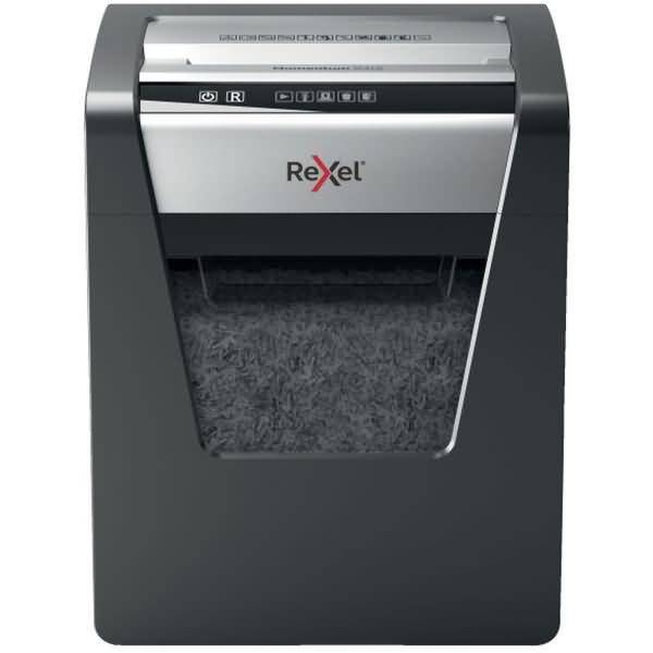 Rexel Momentum X415 Aktenvernichter 15 Blatt Mikroschnitt 4 x 40mm P-4 23l Vernichtet auch Heftklammern, Büroklammern