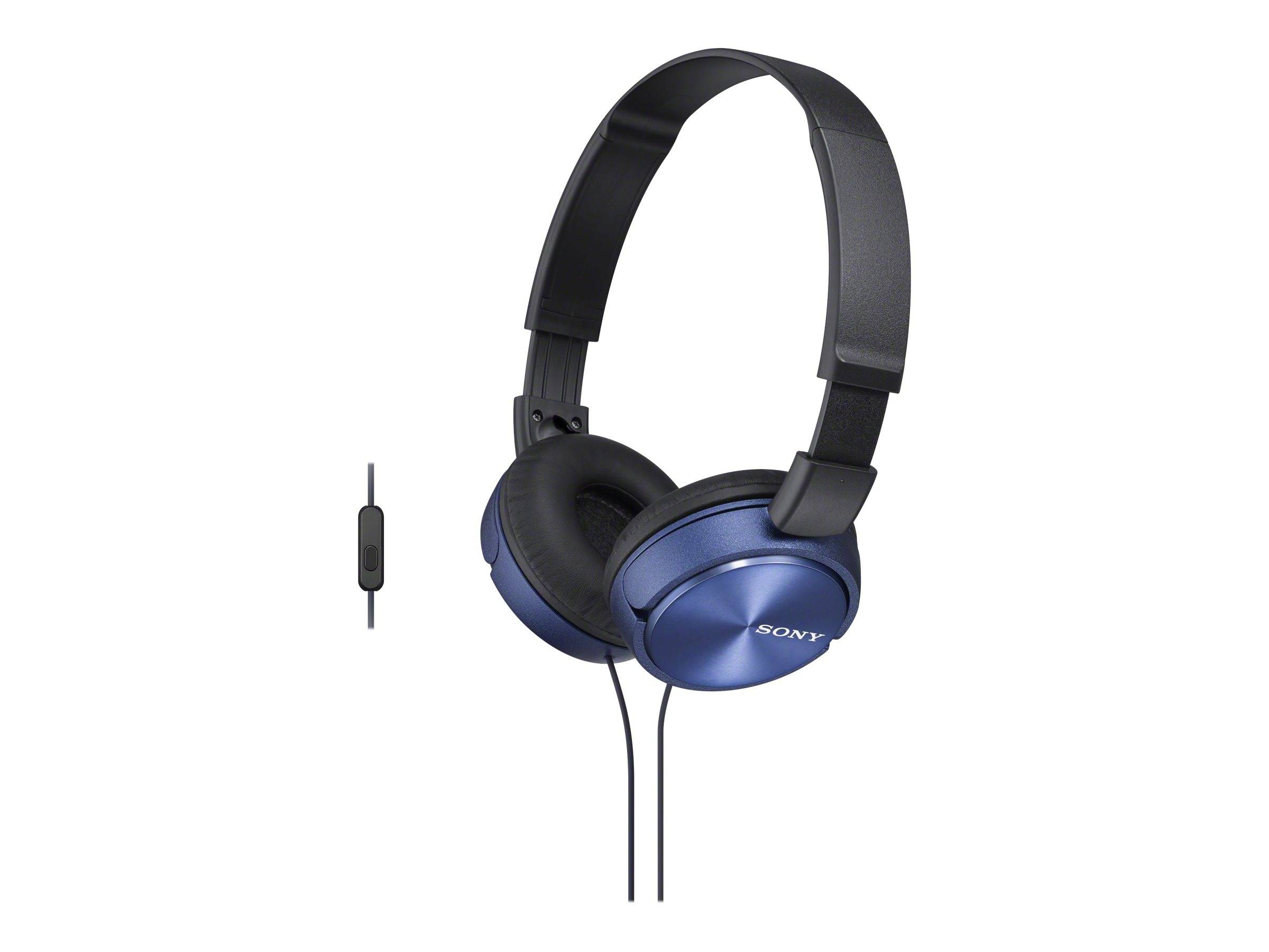 Sony MDR-ZX310 On Ear Kopfhörer kabelgebunden Blau Faltbar