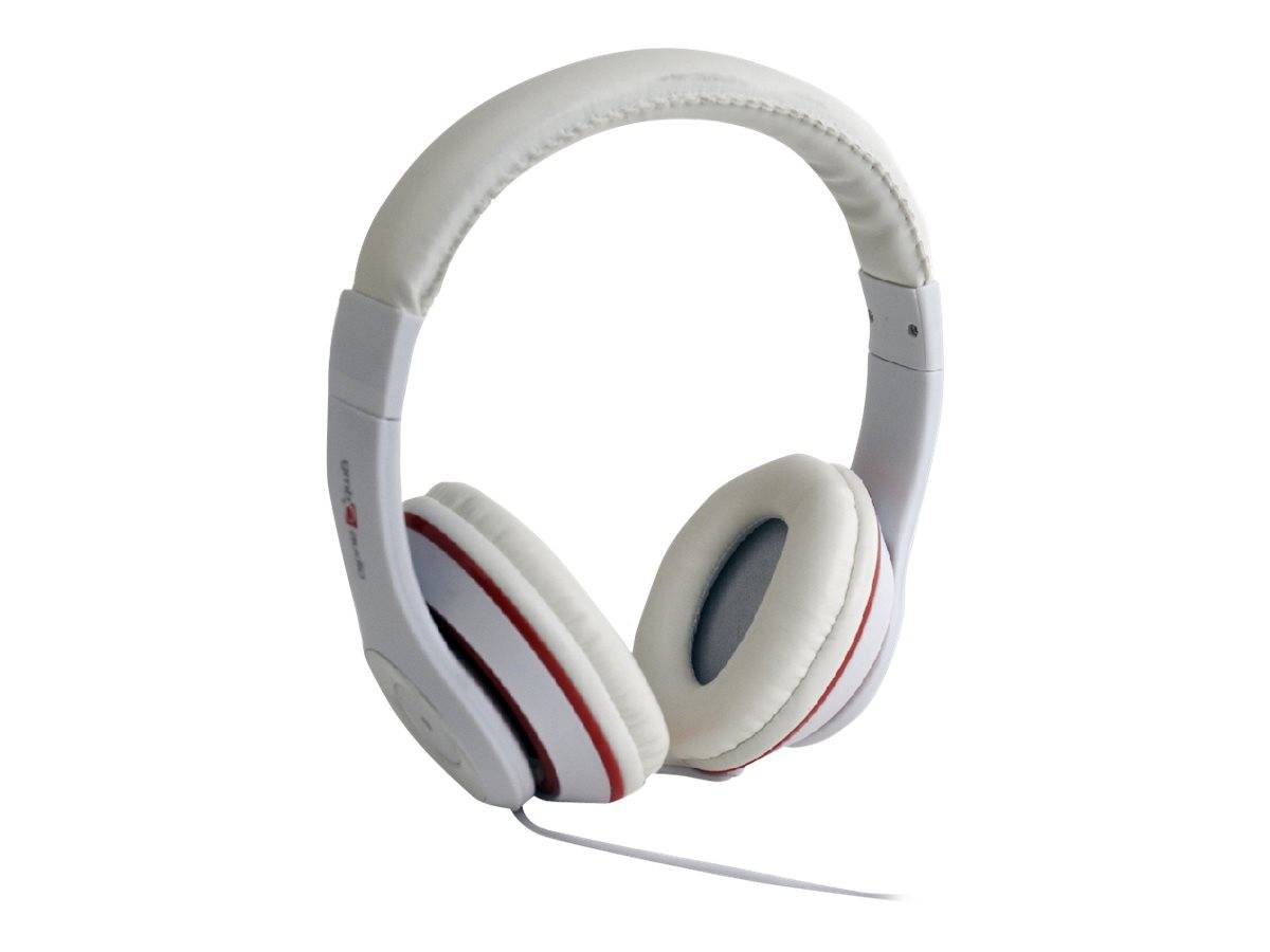 Gembird Los Angeles On Ear Kopfhörer kabelgebunden Weiß Headset