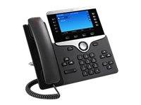Cisco CP-8841-3PCC-K9= Systemtelefon,VoIP Farbdisplay Schwarz, Silber