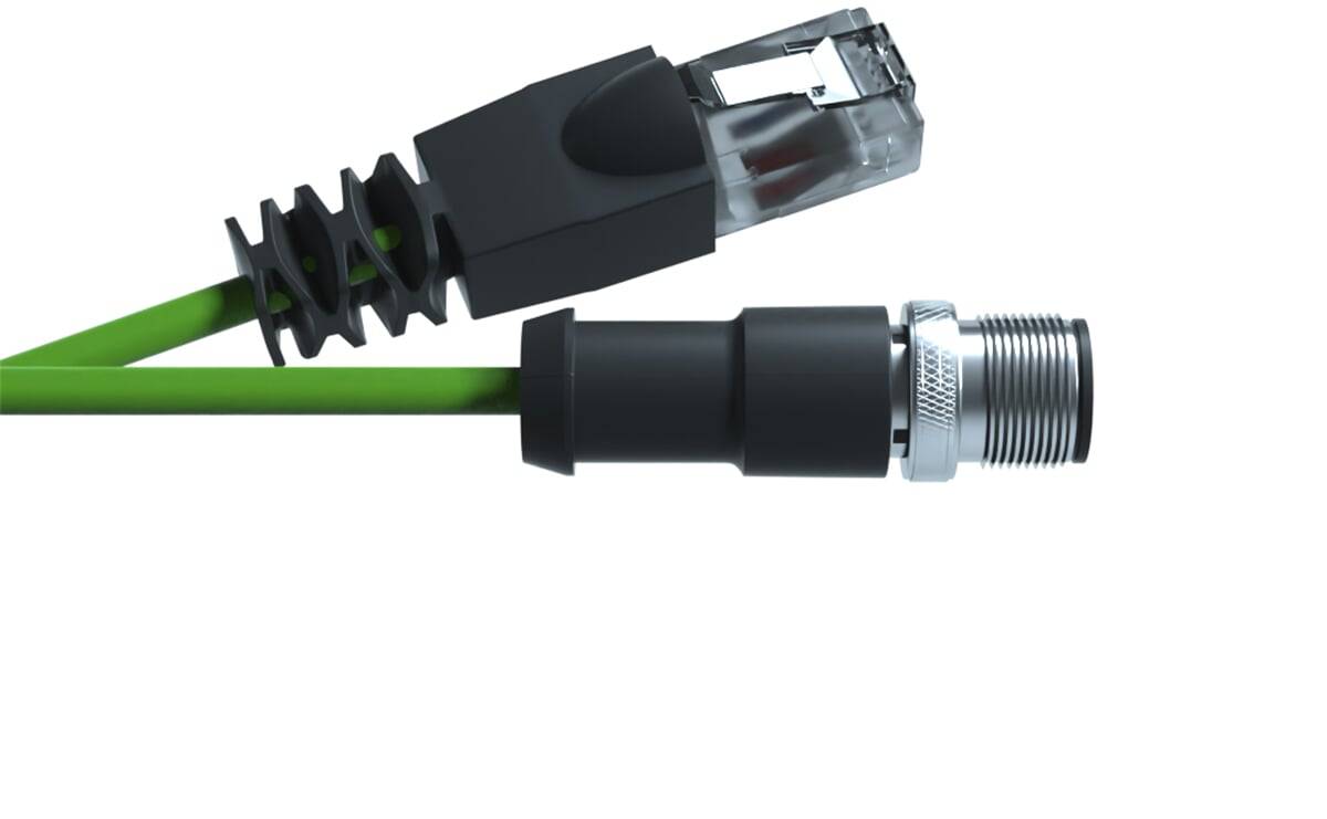 Ethernet-Kabel M12 RJ45 - 2 m - PUR-Kabel - AA036 - autosen