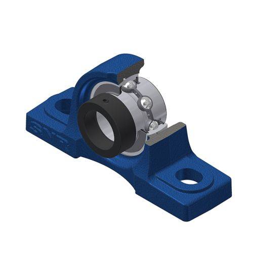 EXP.211 Stehlagereinheit, mit langem Fuss