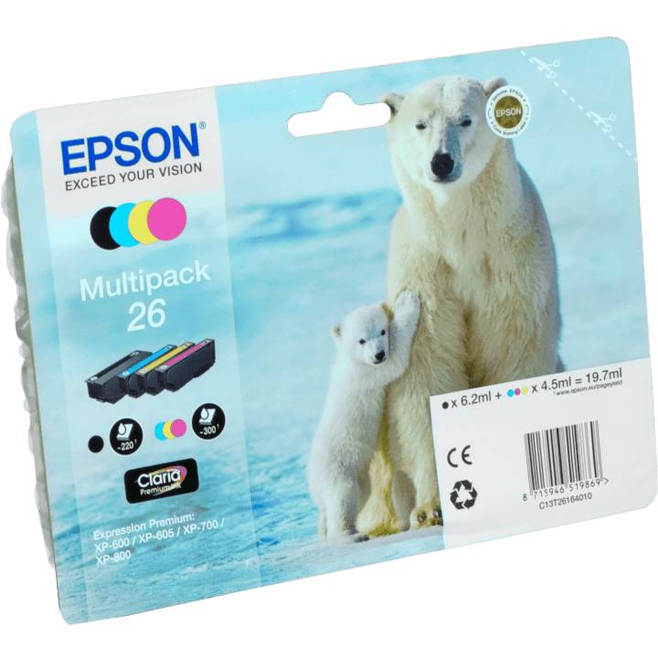 4 Epson Tinten C13T26164010 26 4-farbig