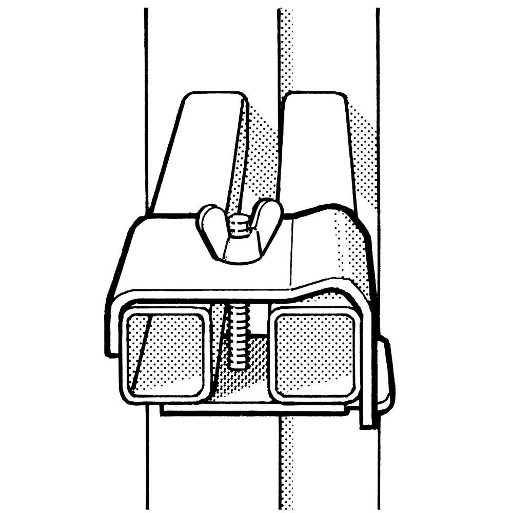 Allzweckleiter, 3-tlg., 3x6 Sprossen,Leiterl. 4110 mm, als Stehleiter 2890 mm