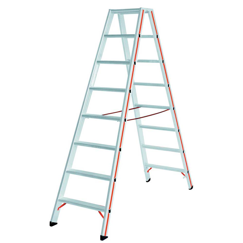 Stufen-Stehleiter, 2-seit. begehbar,H 700 mm, 2x3 Stufen