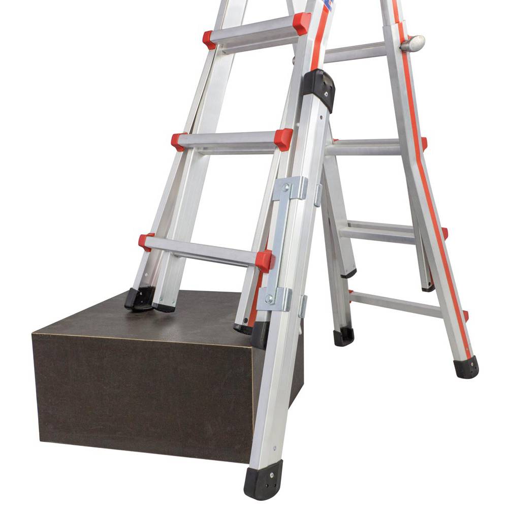 Fußverlängerung für Teleskopleitern, Verstellbereich 450 mm, inkl. Befestigungsm