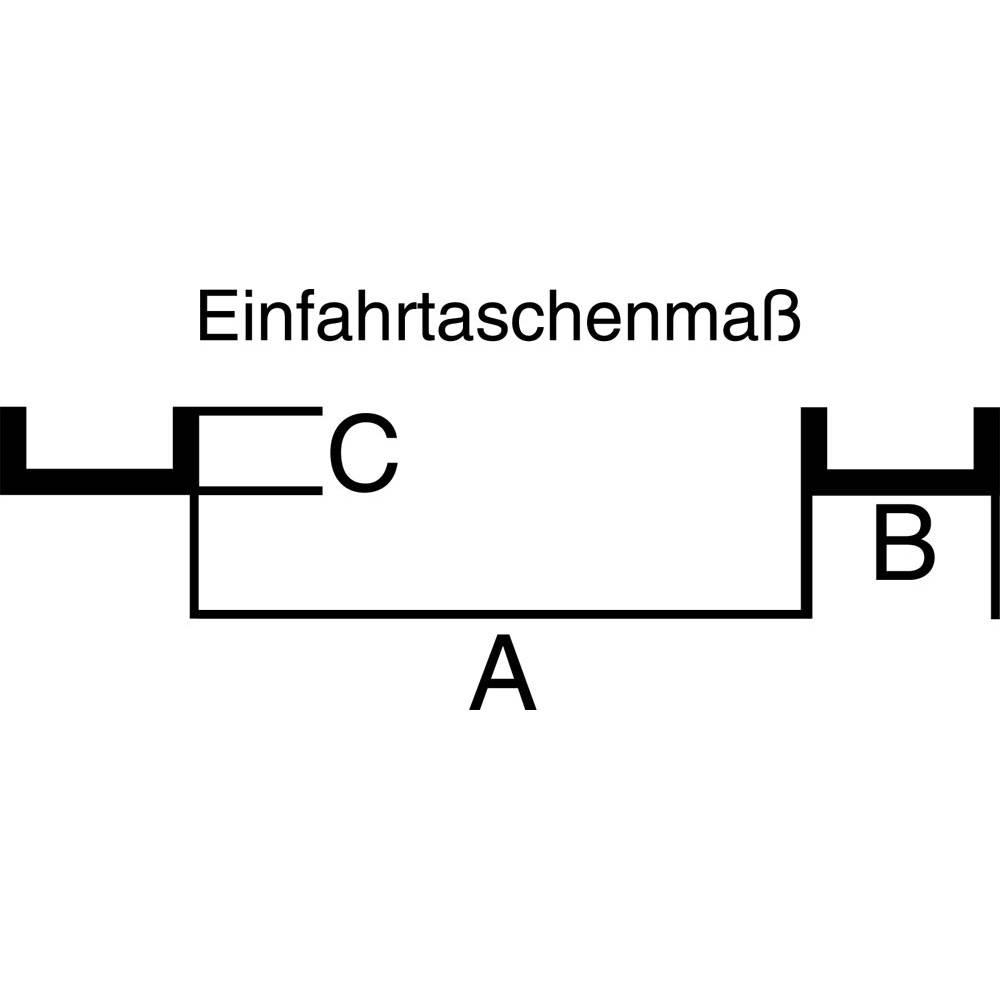 Kippbehälter, Volumen 1,25 cbm, Traglast 2000 kg, mit Einfahrtaschen, LxBxH 1570