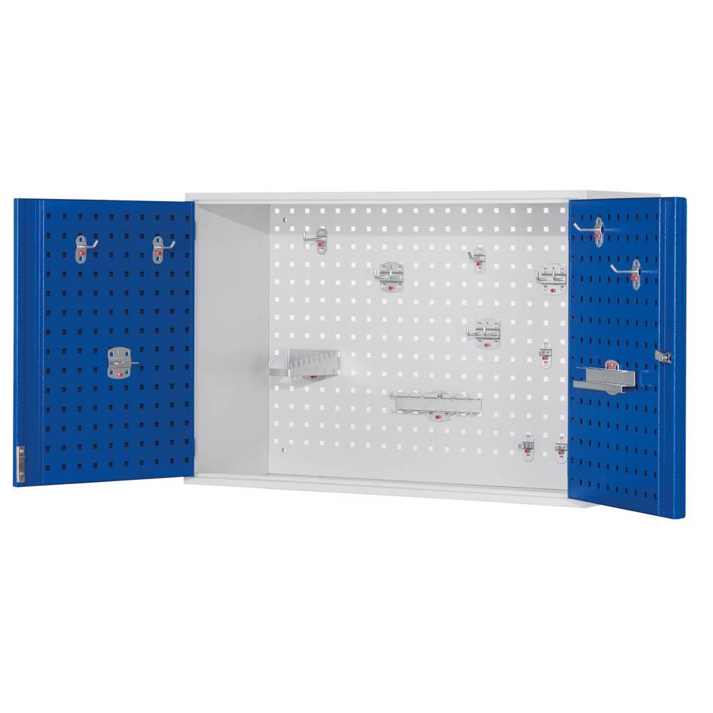 Hängeschrank, Rückwand, Türinnenseiten + Innentüren m. Lochpl., BxTxH 920x335x62