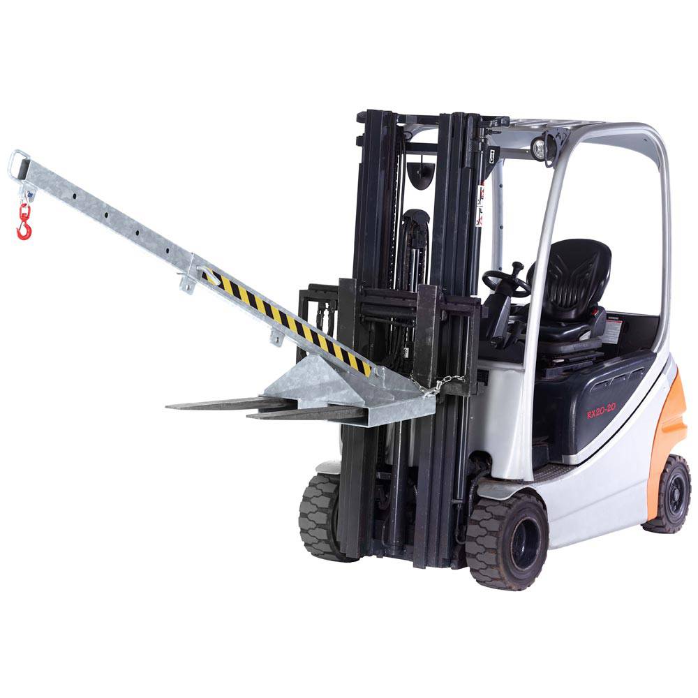 Kranarm für Gabelstapler, Länge 1650-2370 mm, Traglast 175-1000 kg, ausziehbar,
