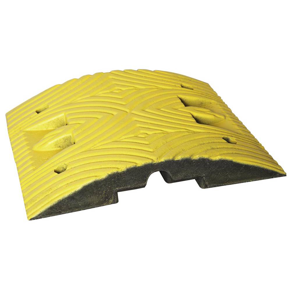 Fahrbahnschwelle, Normelement gelb, Größe (LxBxH): 50,0 x 50,0 x 7,0 cm