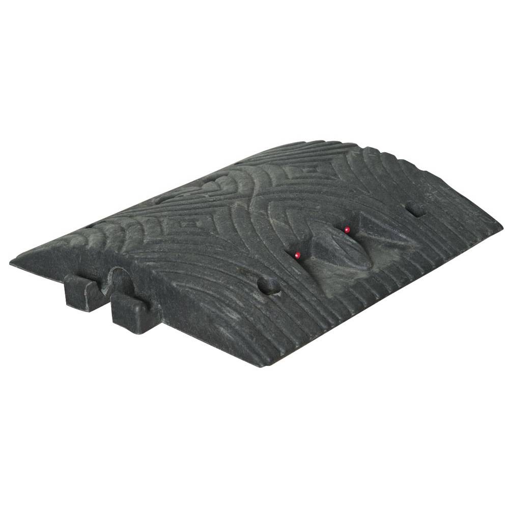 Fahrbahnschwelle, Normelement schwarz, Größe (LxBxH): 40,0 x 50,0 x 5,0 cm