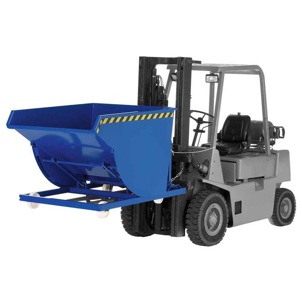 Selbstkipper mit Abrollsystem, fahrbar, Volumen 0,3 cbm, Traglast 750 kg, LxBxH