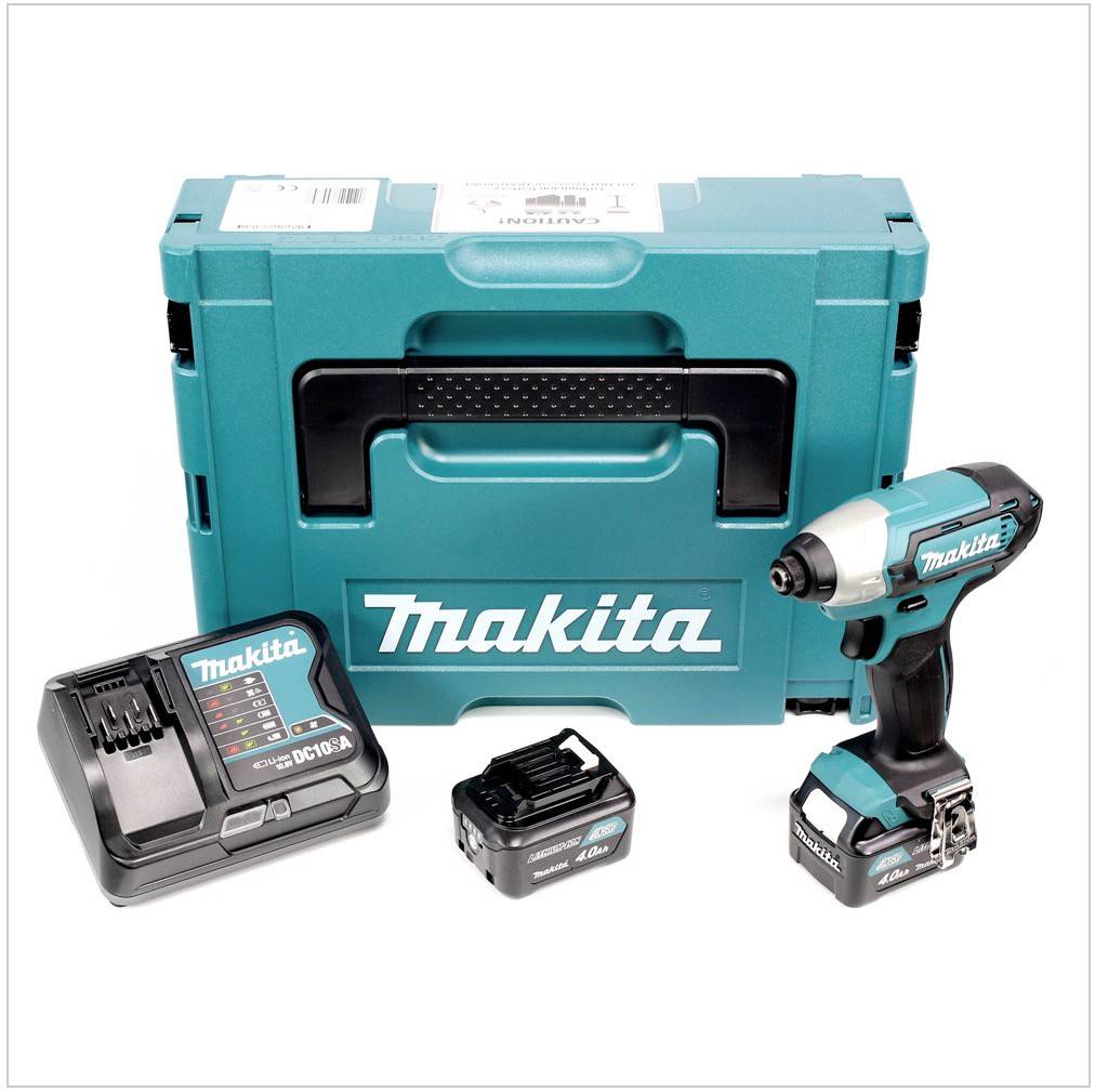 Makita TD 110 DSMJ 10,8 V Li-Ion Akku Schlagschrauber mit 2x 4 Ah Akku + Ladegerät im Makpac