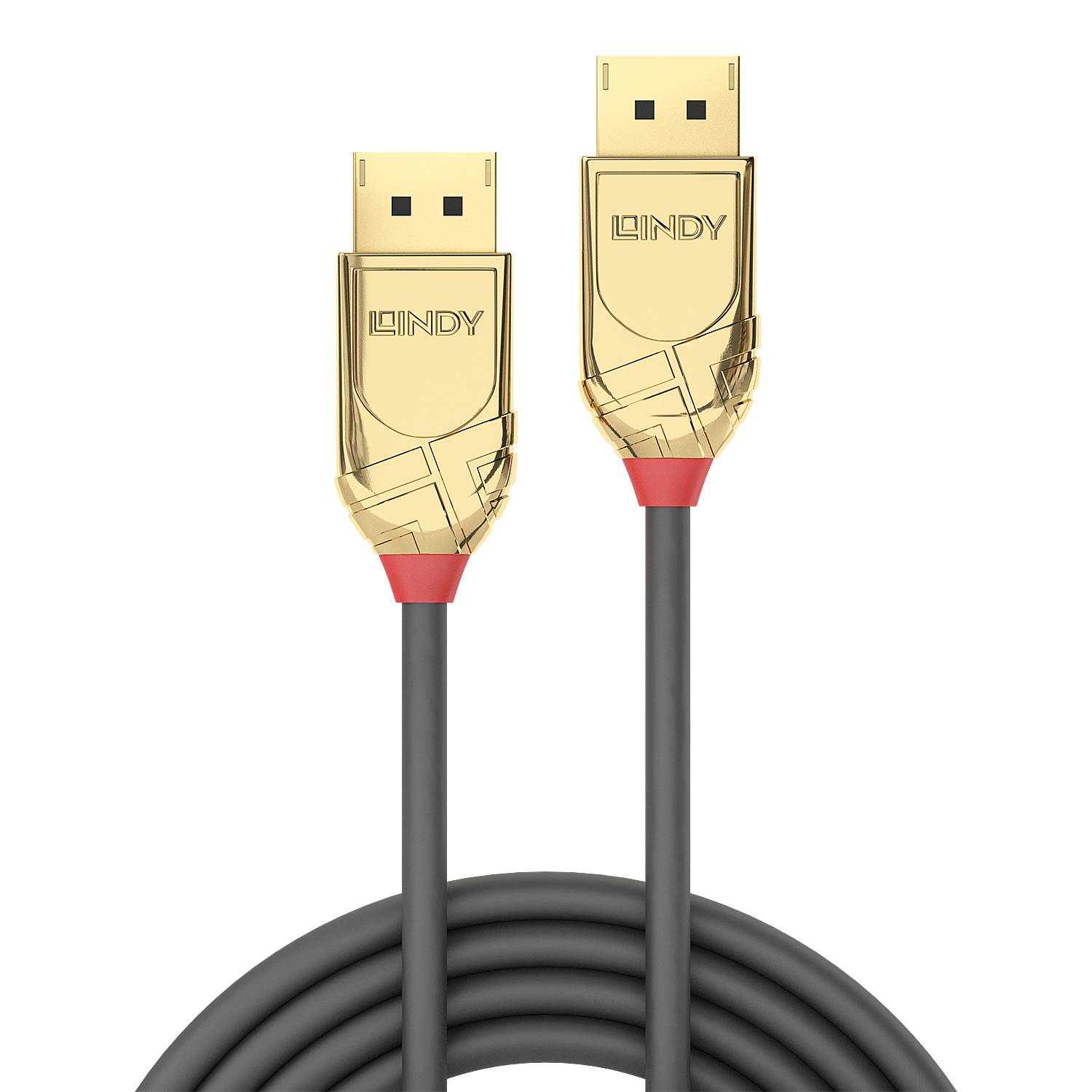 LINDY DisplayPort Anschlusskabel DisplayPort Stecker, DisplayPort Stecker 7.50 m Grau 36295 DisplayPort-Kabel