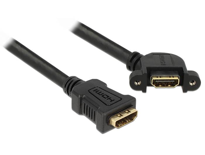 DeLOCK HDMI A Buchse > HDMI A Buchse - HDMI-Kabel - HDMI (W)
