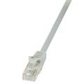 LogiLink CP1102U RJ45 Netzwerkkabel, Patchkabel CAT 5e U/UTP 15.00 m Grau 1 St.