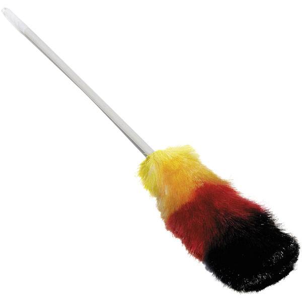 Staubwedel Synthetik mit elastischem Stiel 68 cm, bunt bunt