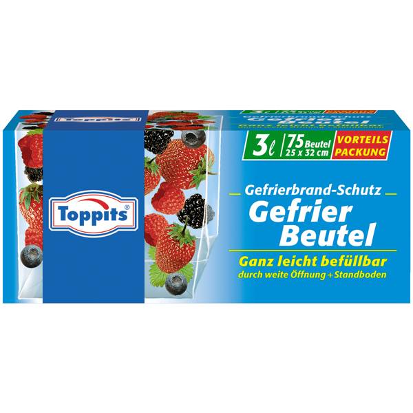 Melitta Gefrierbeutel 3l 27 x 30 cm 75 Stück, 3l