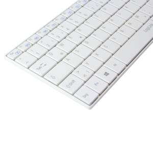 LogiLink ID0109 Funk Tastatur, Maus-Set Deutsch, QWERTZ Weiß