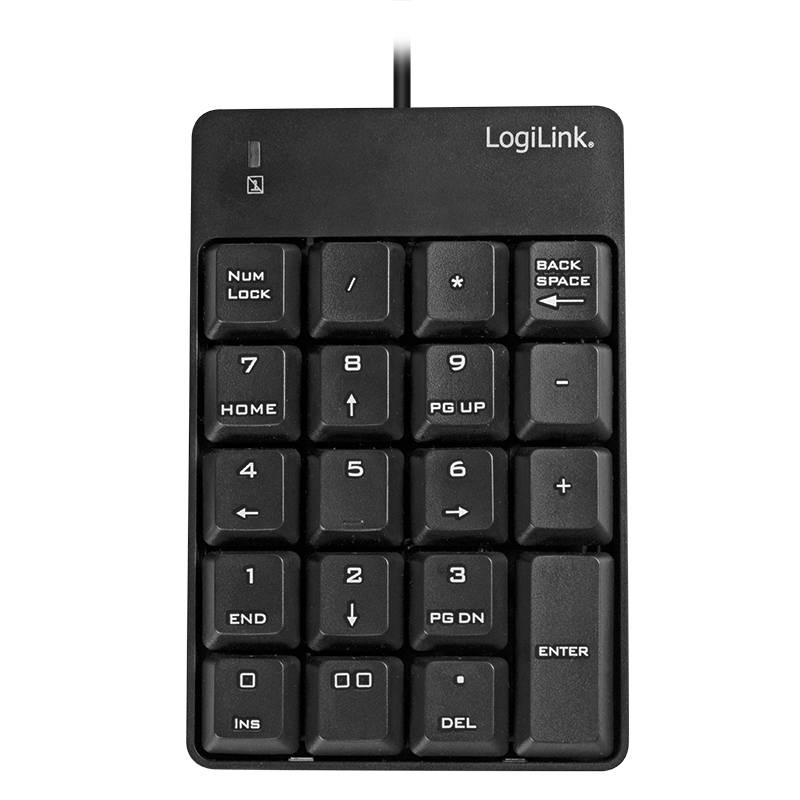 LogiLink ID0184 USB Nummernblock Schwarz