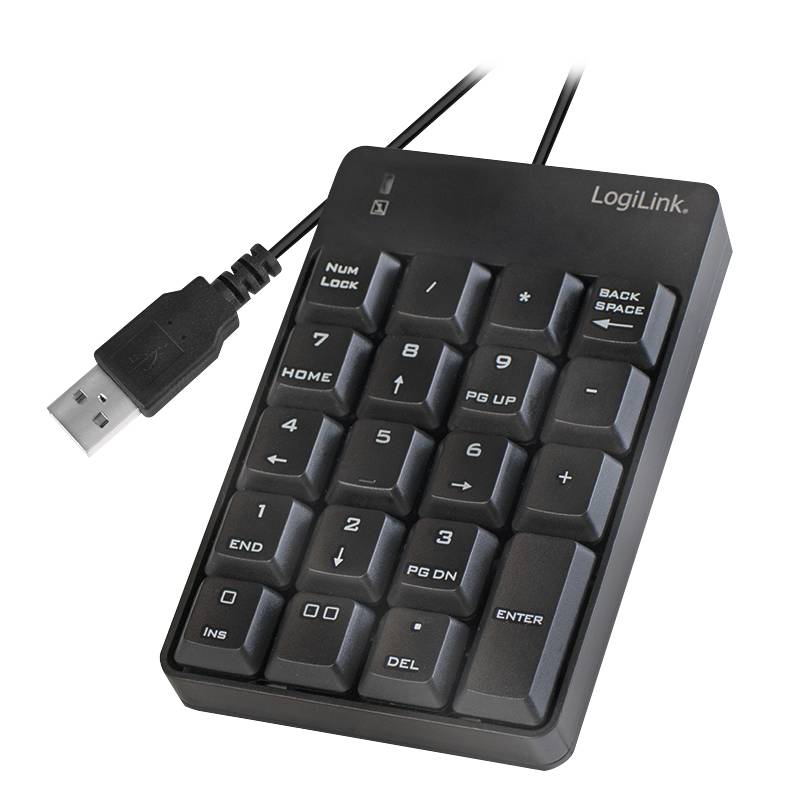 LogiLink ID0184 USB Nummernblock Schwarz