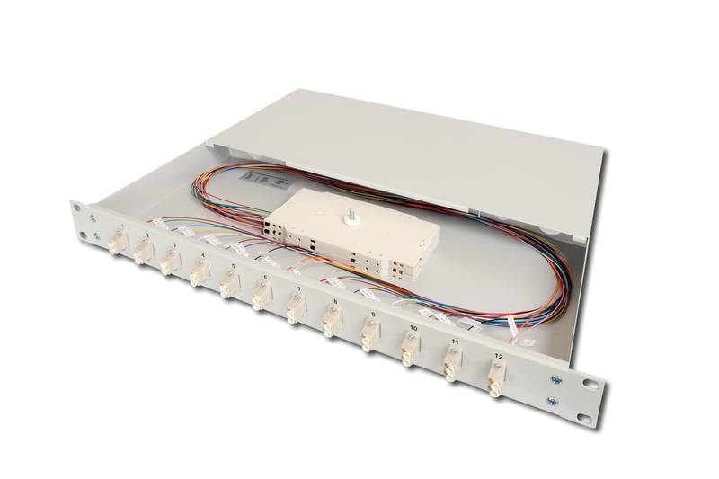 Digitus DN-96331/3 LWL-Patchpanel 12 Port LC 1 HE