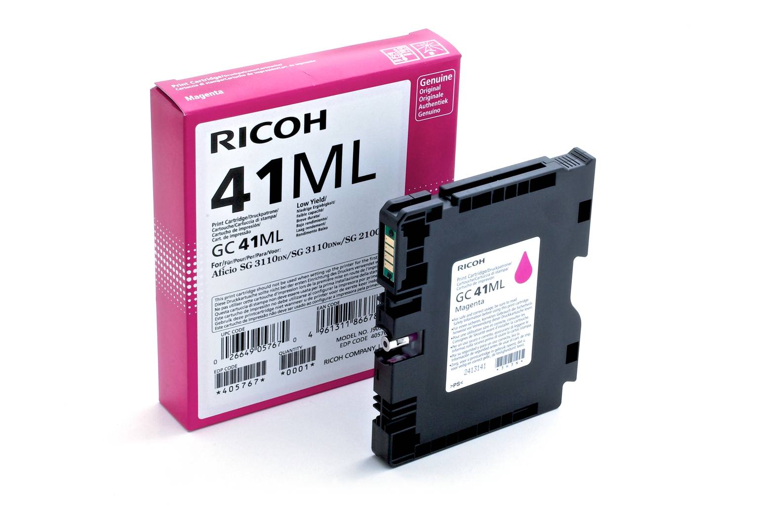 Ricoh GC 41ML - Low Yield - Magenta - Original - Tintenpatrone - für Ricoh Afici