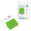 LogiLink UA0138 4 Port USB 2.0-Hub Grün