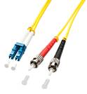LINDY 47463 Glasfaser LWL Anschlusskabel [1x LC-Stecker - 1x ST-Stecker] 9/125 µ Singlemode OS2 5.00 m