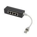 LogiLink Professional 5 Port RJ45 Splitter, geschirmt, mit 15 cm Kabel