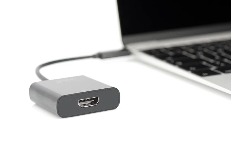 Digitus TV, Monitor Adapter [1x USB-C® Stecker - 1x HDMI-Buchse] DA-70852 15.00cm