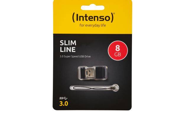 Intenso Slim Line USB-Stick 128 GB Schwarz 3532491 USB 3.2 Gen 1 (USB 3.0)