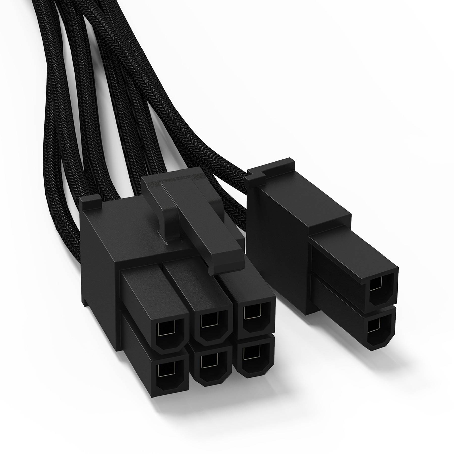 BeQuiet Computer, Strom Kabel [1x ATX-Stecker 8pol. (6+2) - 1x 12 PIN-Stecker (Netzteil)] 0.60 m Schwarz