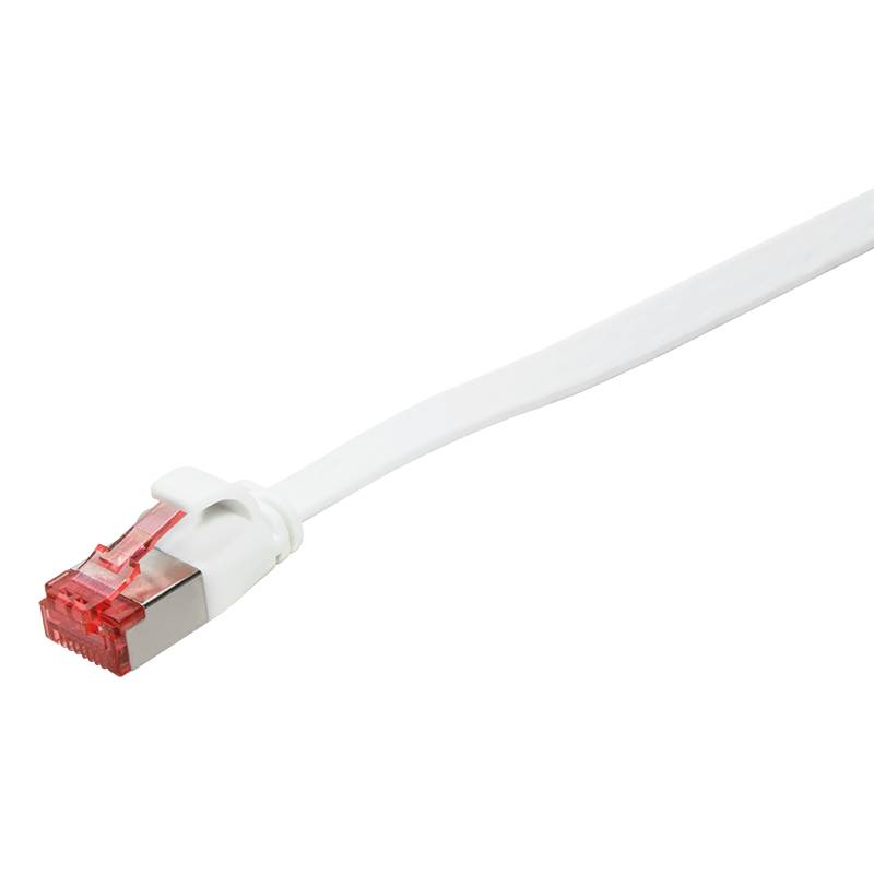 LogiLink CF2061S RJ45 Netzwerkkabel, Patchkabel CAT 6 U/FTP 3.00 m Weiß vergoldete Steckkontakte 1 St.