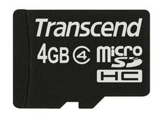 Transcend Standard microSDHC-Karte 4 GB Class 4