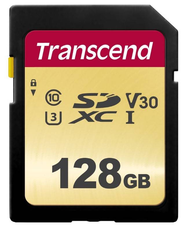 Transcend Premium 500S SDXC-Karte 128 GB Class 10, UHS-I, UHS-Class 3, v30 Video Speed Class