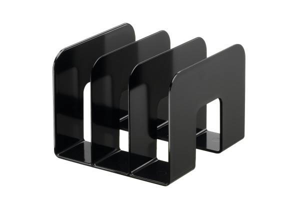 DURABLE Stehsammler TREND, Kunststoff, 3 Fächer, schwarz (9395060)