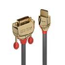 LINDY HDMI / DVI Adapterkabel HDMI-A Stecker, DVI-D 18+1pol. Stecker 15.00 m Gold 36199 HDMI-Kabel