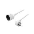 LogiLink LPS101 Strom Verlängerungskabel Weiß 3.00 m H05VV-F 3G 1,5 mm² 90° nach oben gewinkelt