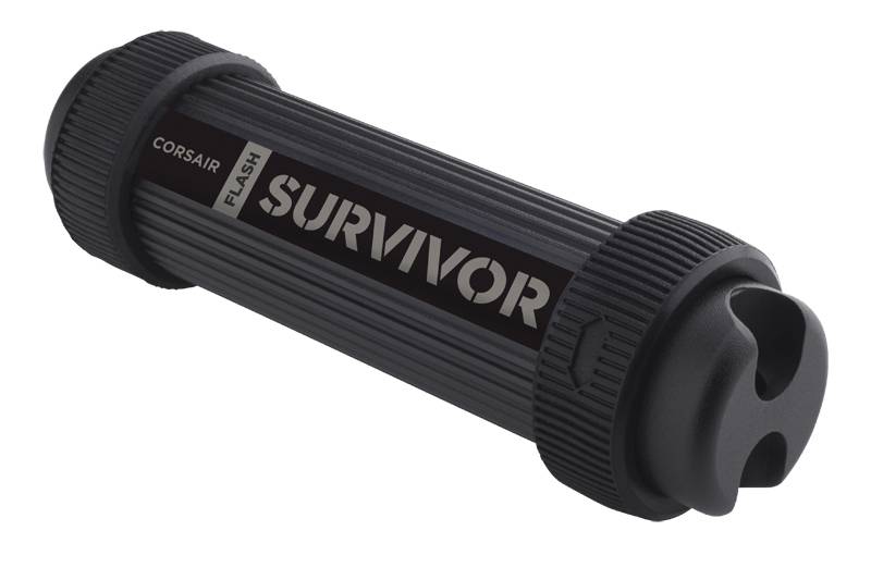 Corsair Flash Survivor Stealth - USB-Flash-Laufwerk - 64GB - USB 3.0 - eloxiert