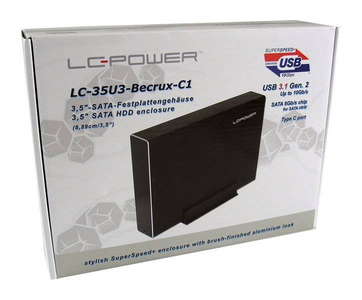 LC-POWER - LC Power LC-35U3-Becrux-C1 - Speichergehäuse - 3.5" (8.9 cm)
