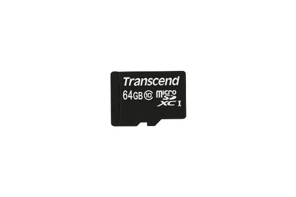 Transcend Premium microSDXC-Karte Industrial 64GB Class 10, UHS-I inkl. SD-Adapter