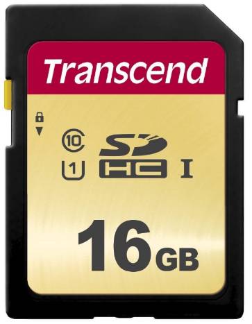 Transcend Premium 500S SDHC-Karte 16GB Class 10, UHS-I, UHS-Class 1