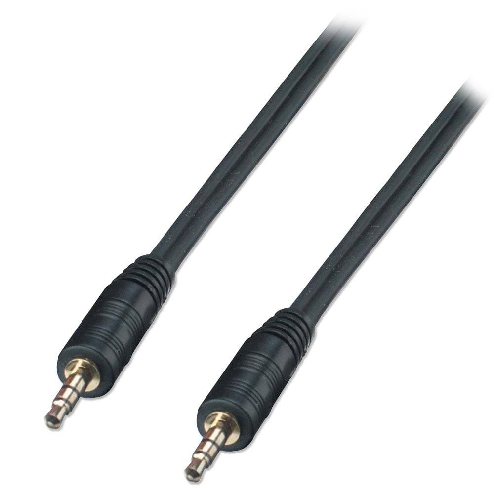 LINDY 35641 Klinke Audio Anschlusskabel [1x Klinkenstecker 3.5 mm - 1x Klinkenstecker 3.5 mm] 1.00 m Schwarz