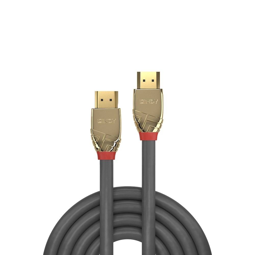LINDY HDMI Anschlusskabel HDMI-A Stecker, HDMI-A Stecker 20.00 m Grau 37868 HDMI-Kabel