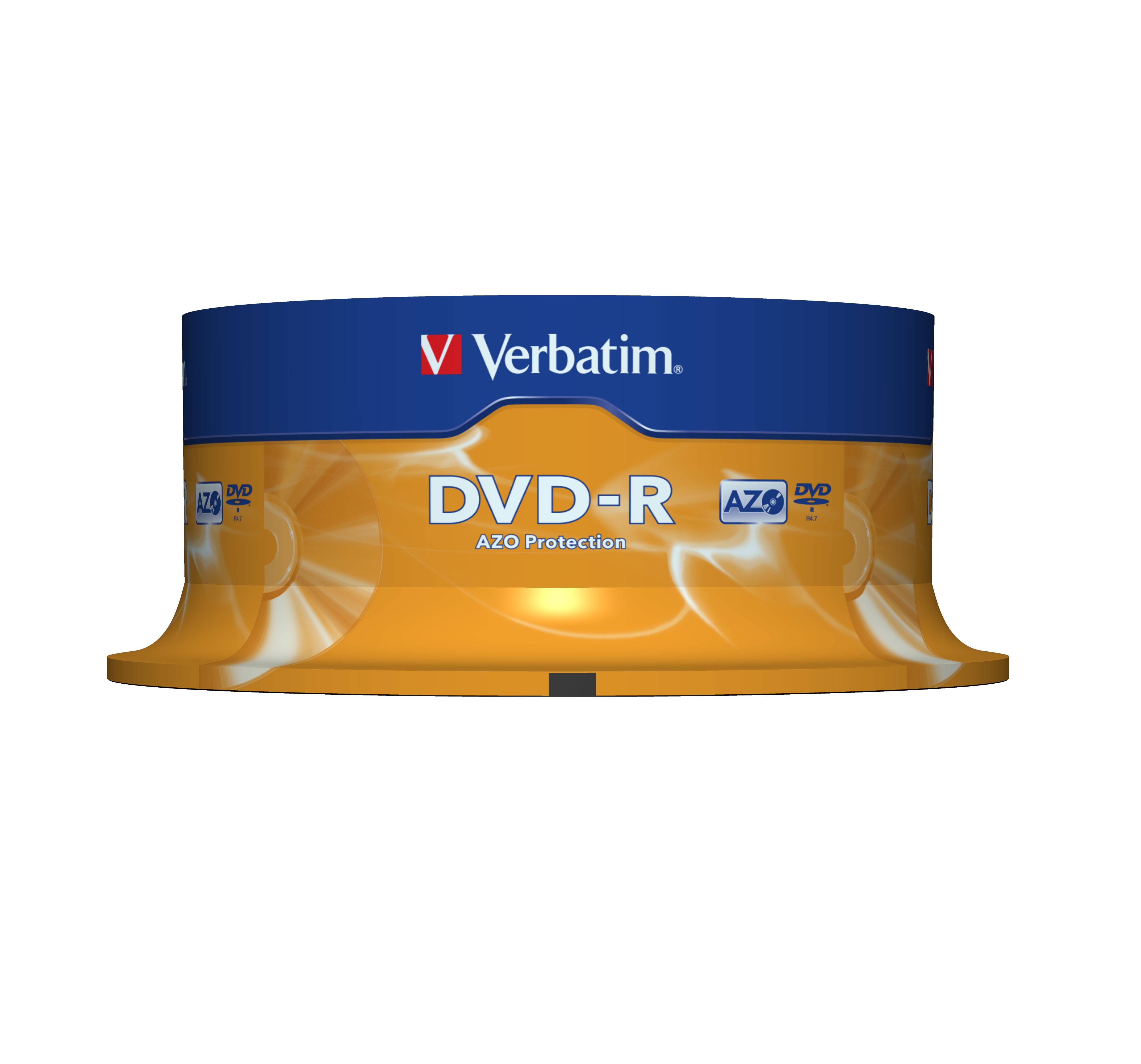 Verbatim - 25 x DVD-R - 4.7 GB 16x - mattsilber