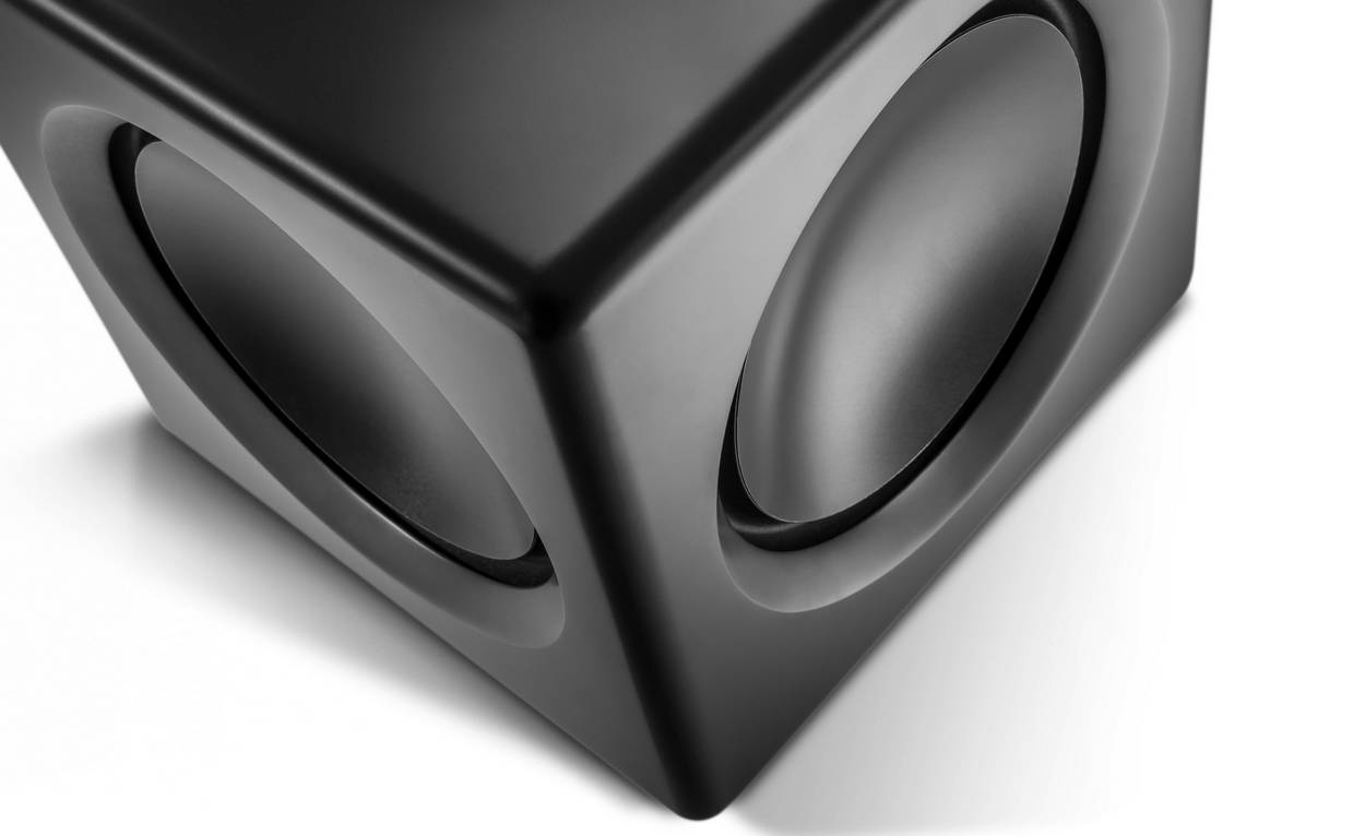 Wavemaster Fusion HiFi Subwoofer Grau 200 W 30 Hz - 180 Hz